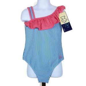 PRODOH UPF 50+ Striped Seersucker 1-PC Swimsuit